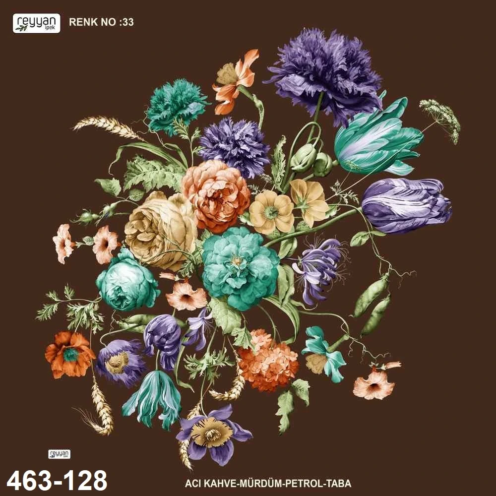 Reyyan İpek Desenli Oyalık Yazma 463-128