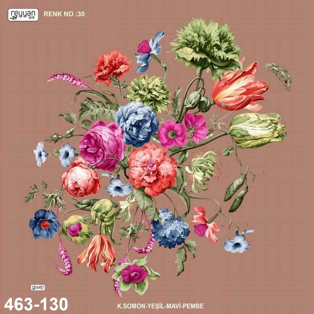 Reyyan İpek Desenli Oyalık Yazma 463-130