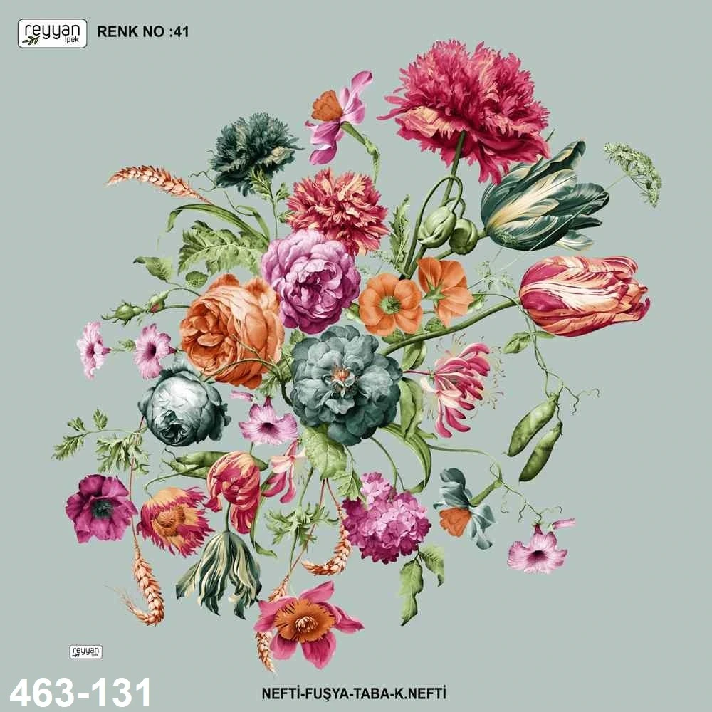 Reyyan İpek Desenli Oyalık Yazma 463-131
