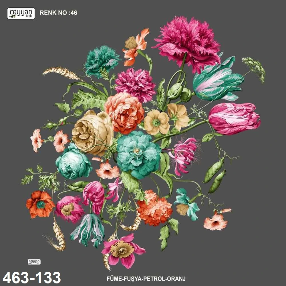 Reyyan İpek Desenli Oyalık Yazma 463-133