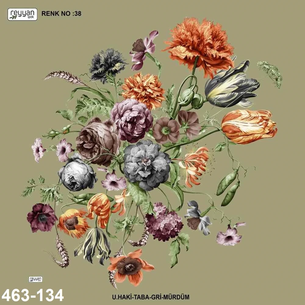 Reyyan İpek Desenli Oyalık Yazma 463-134