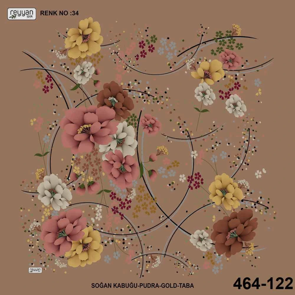 Reyyan İpek Desenli Oyalık Yazma 464-122