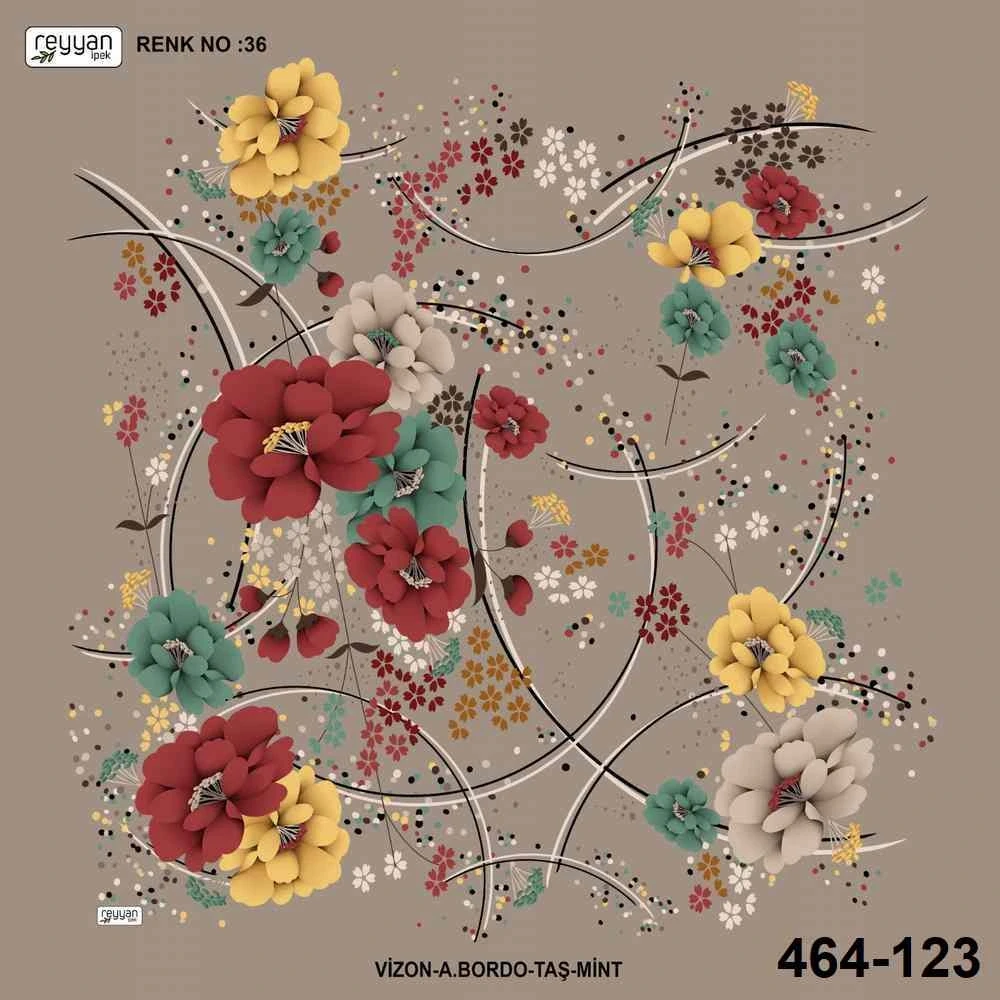Reyyan İpek Desenli Oyalık Yazma 464-123