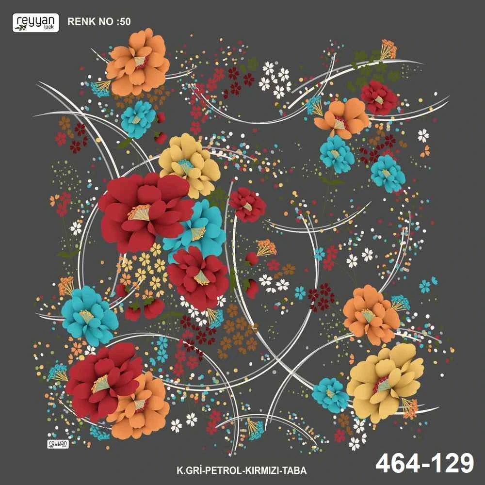 Reyyan İpek Desenli Oyalık Yazma 464-129
