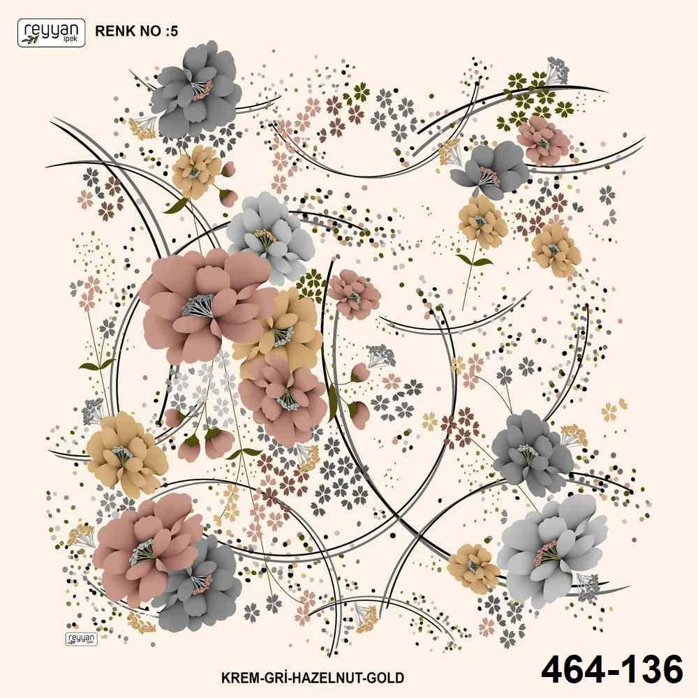 Reyyan İpek Desenli Oyalık Yazma 464-136