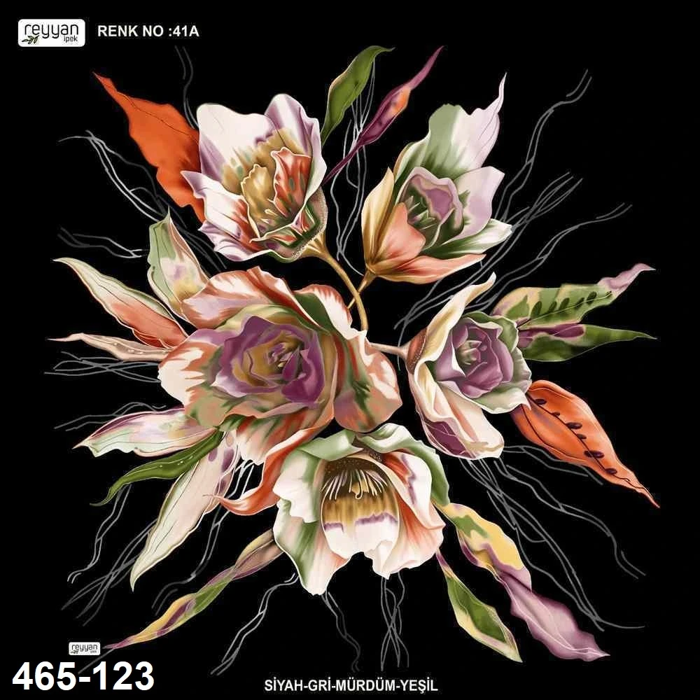Reyyan İpek Desenli Oyalık Yazma 465-123