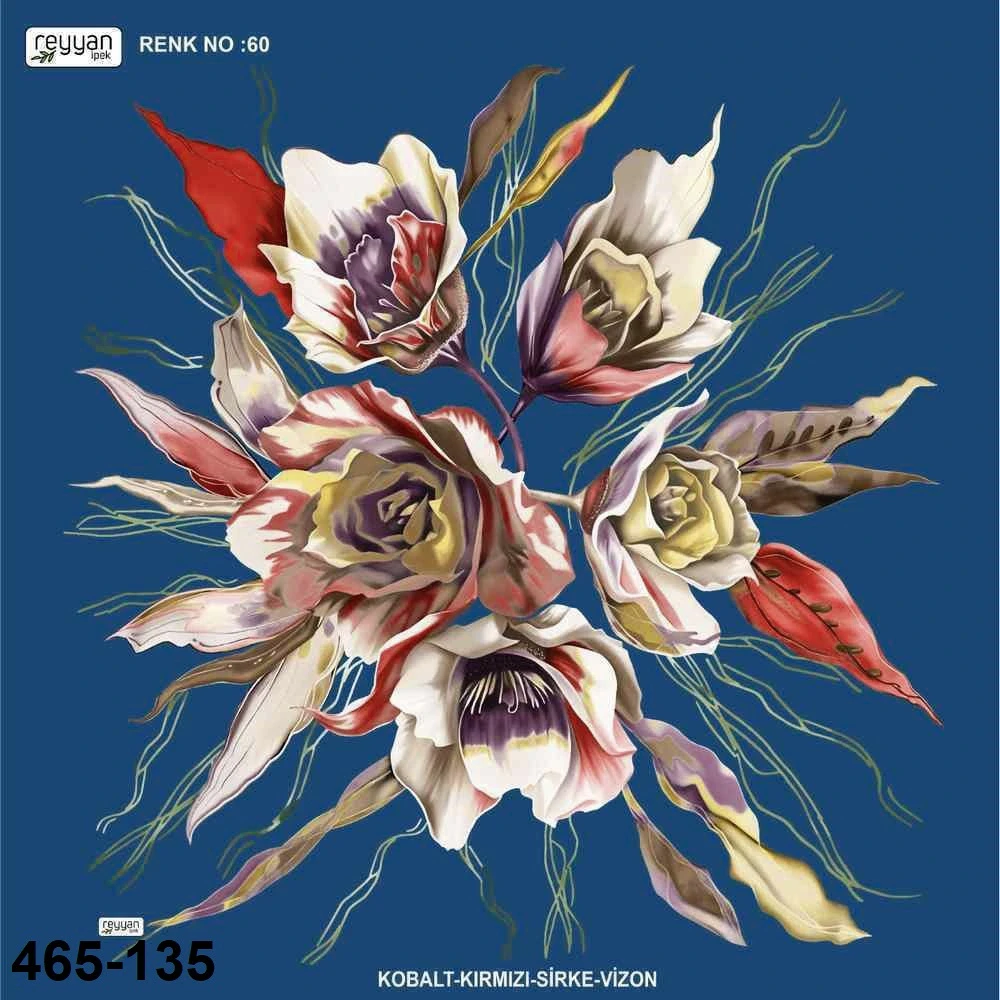 Reyyan İpek Desenli Oyalık Yazma 465-135