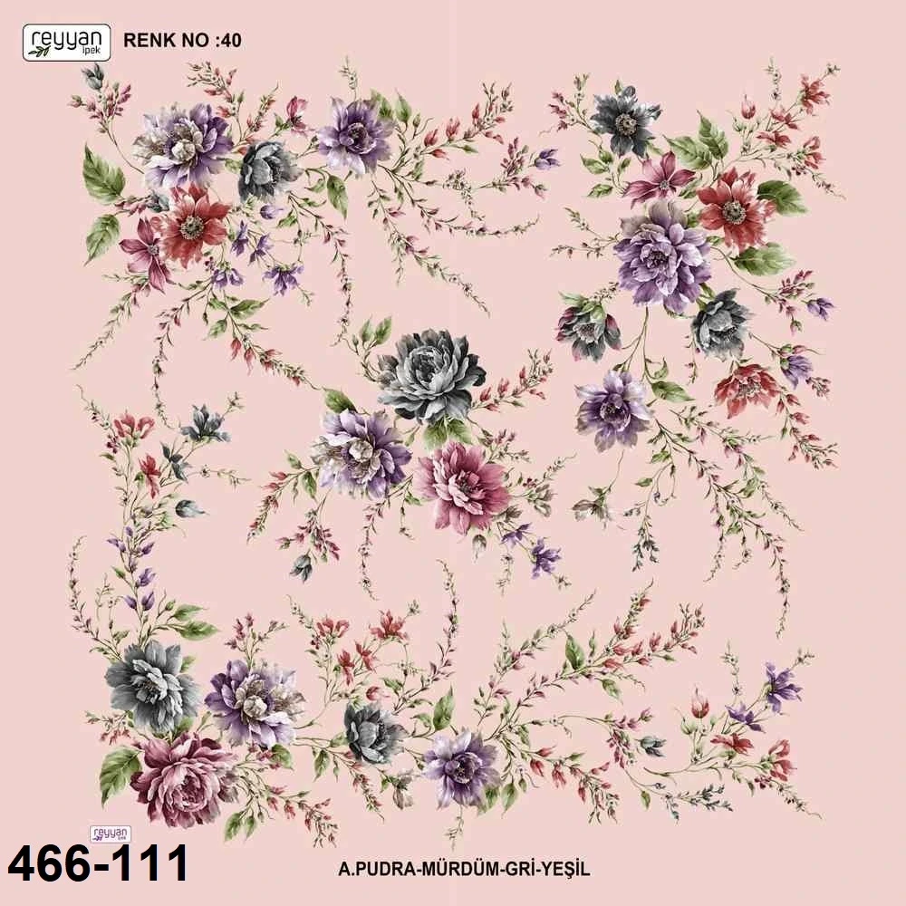 Reyyan İpek Desenli Oyalık Yazma 466-111