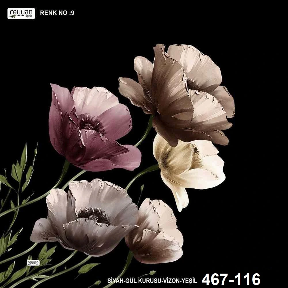Reyyan İpek Desenli Oyalık Yazma 467-116