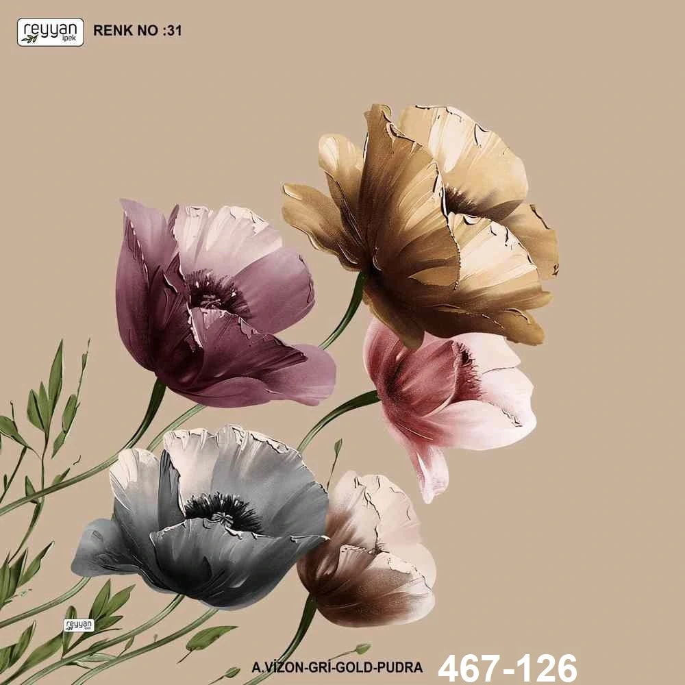 Reyyan İpek Desenli Oyalık Yazma 467-126