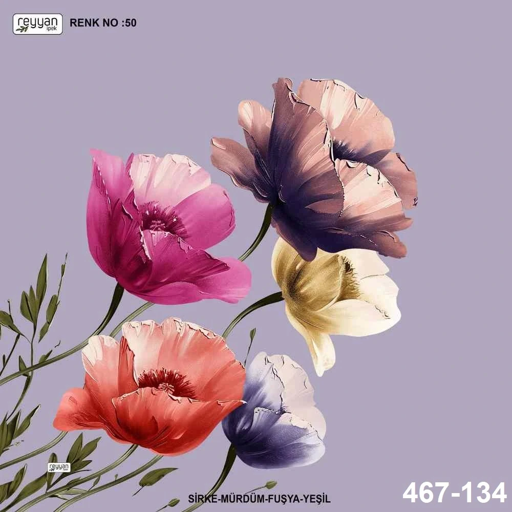 Reyyan İpek Desenli Oyalık Yazma 467-134