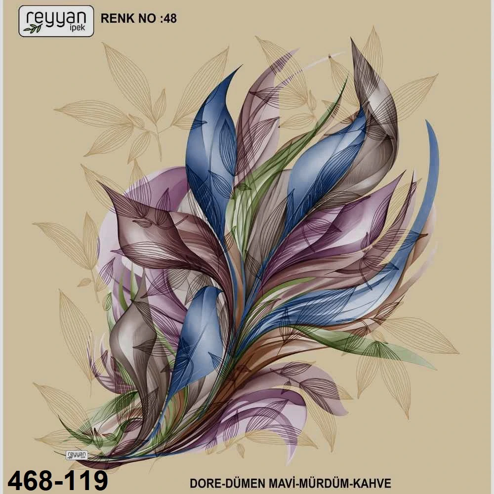 Reyyan İpek Desenli Oyalık Yazma 468-119