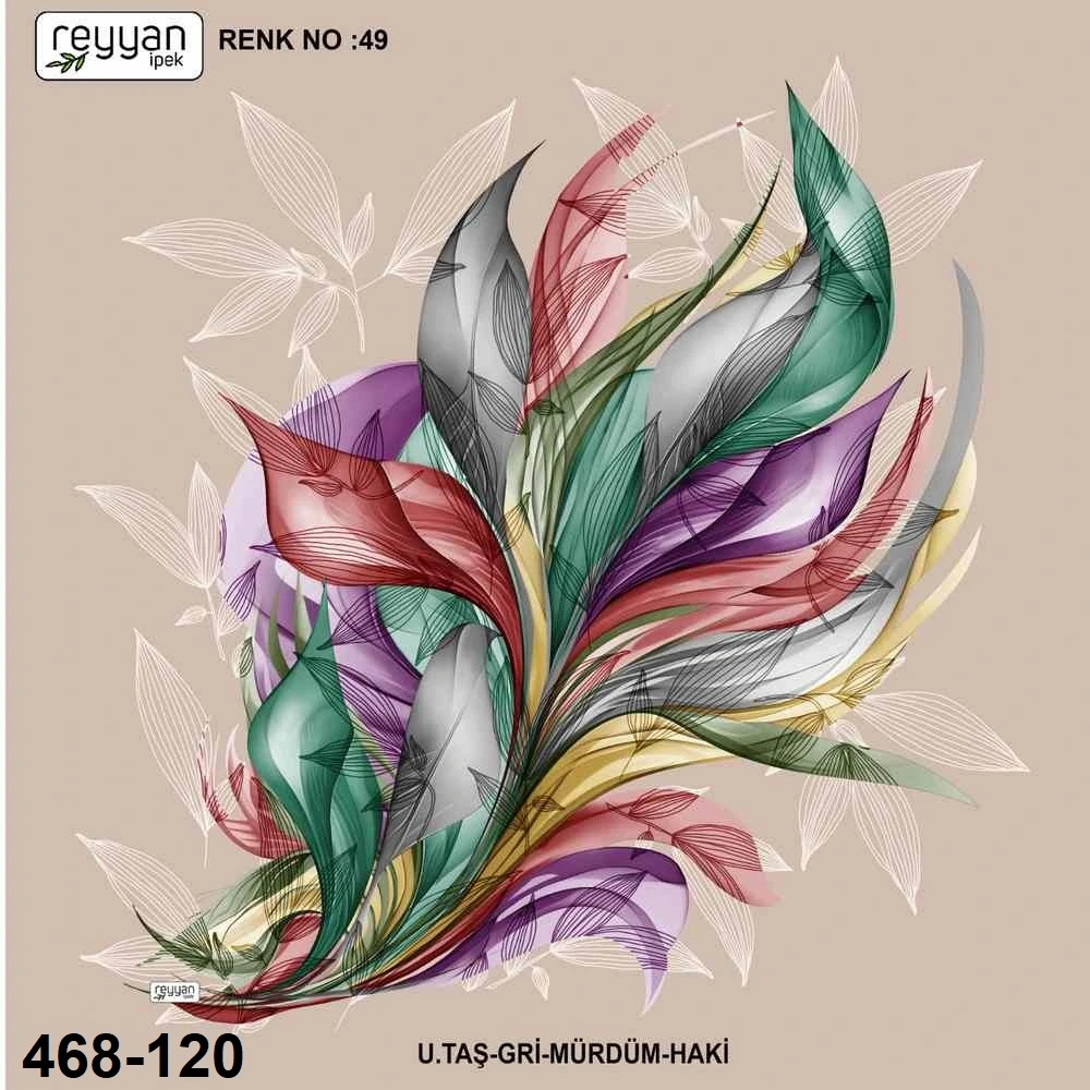 Reyyan İpek Desenli Oyalık Yazma 468-120