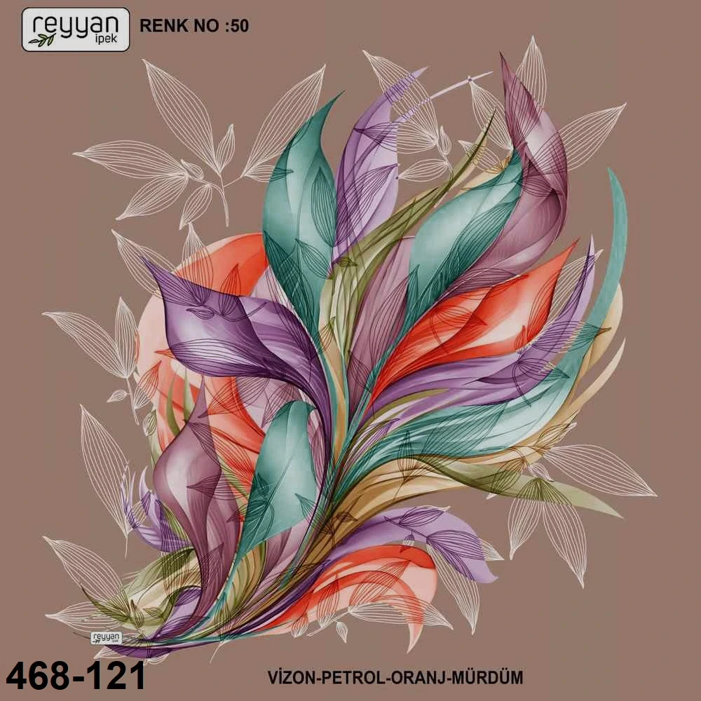 Reyyan İpek Desenli Oyalık Yazma 468-121