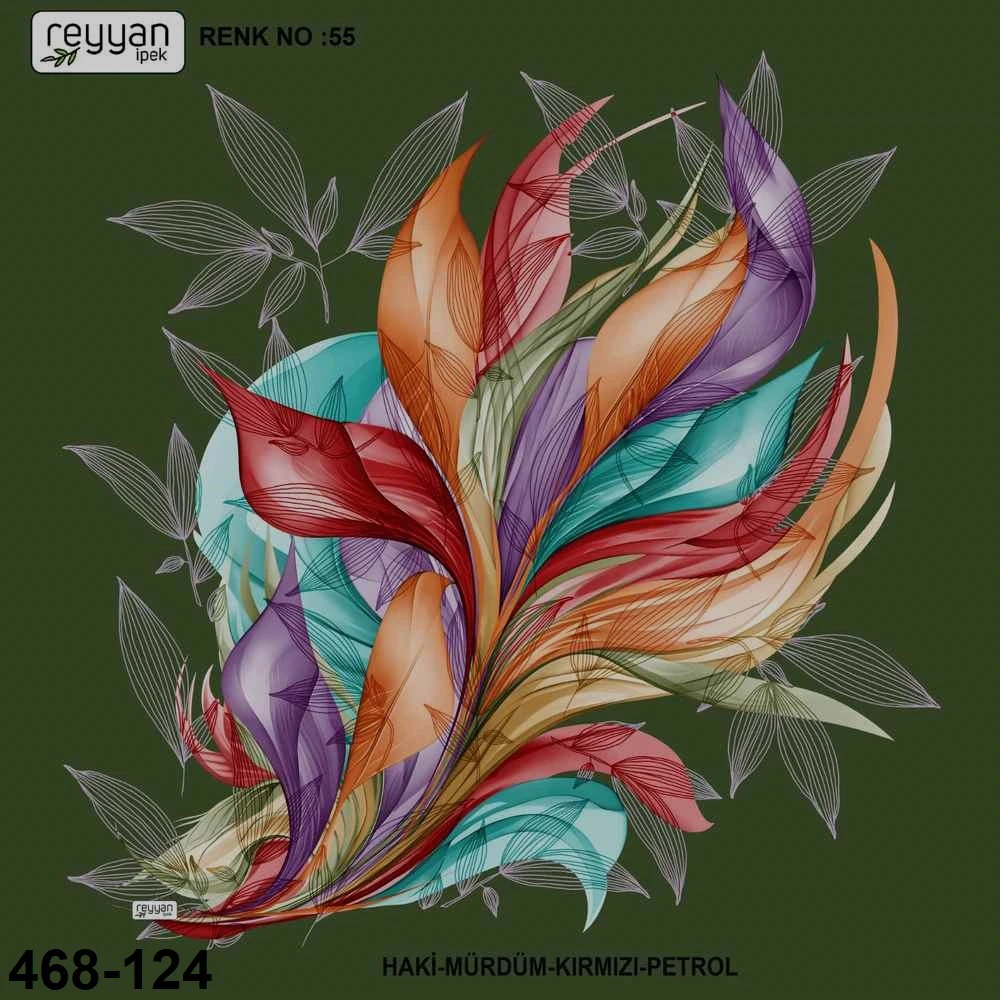 Reyyan İpek Desenli Oyalık Yazma 468-124