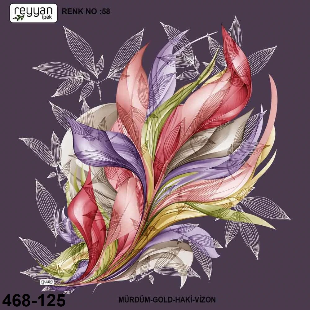 Reyyan İpek Desenli Oyalık Yazma 468-125