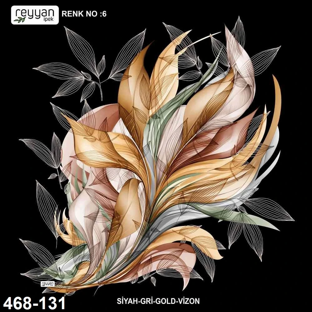 Reyyan İpek Desenli Oyalık Yazma 468-131