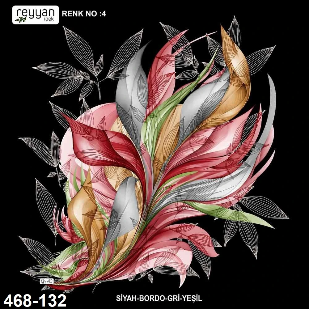 Reyyan İpek Desenli Oyalık Yazma 468-132