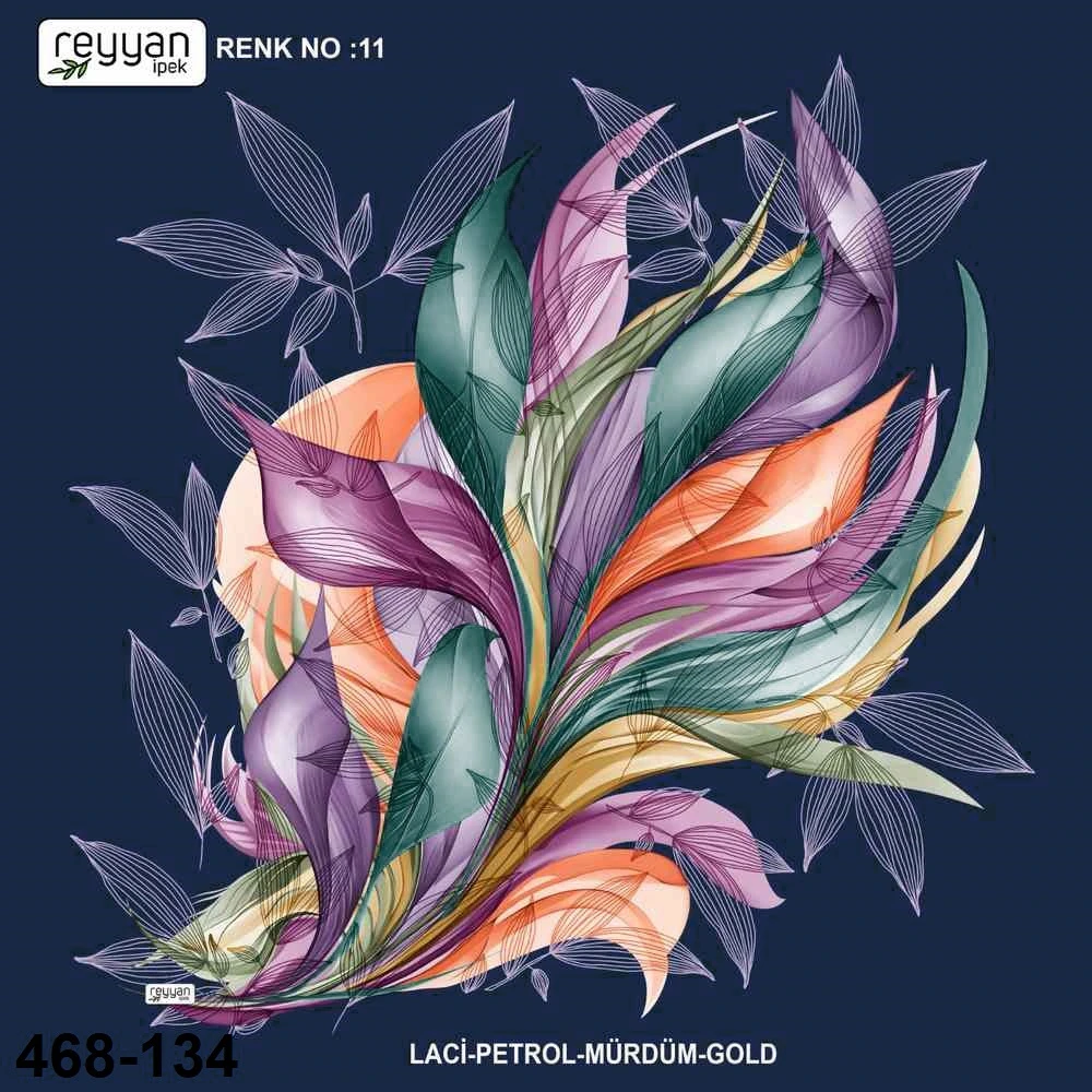 Reyyan İpek Desenli Oyalık Yazma 468-134