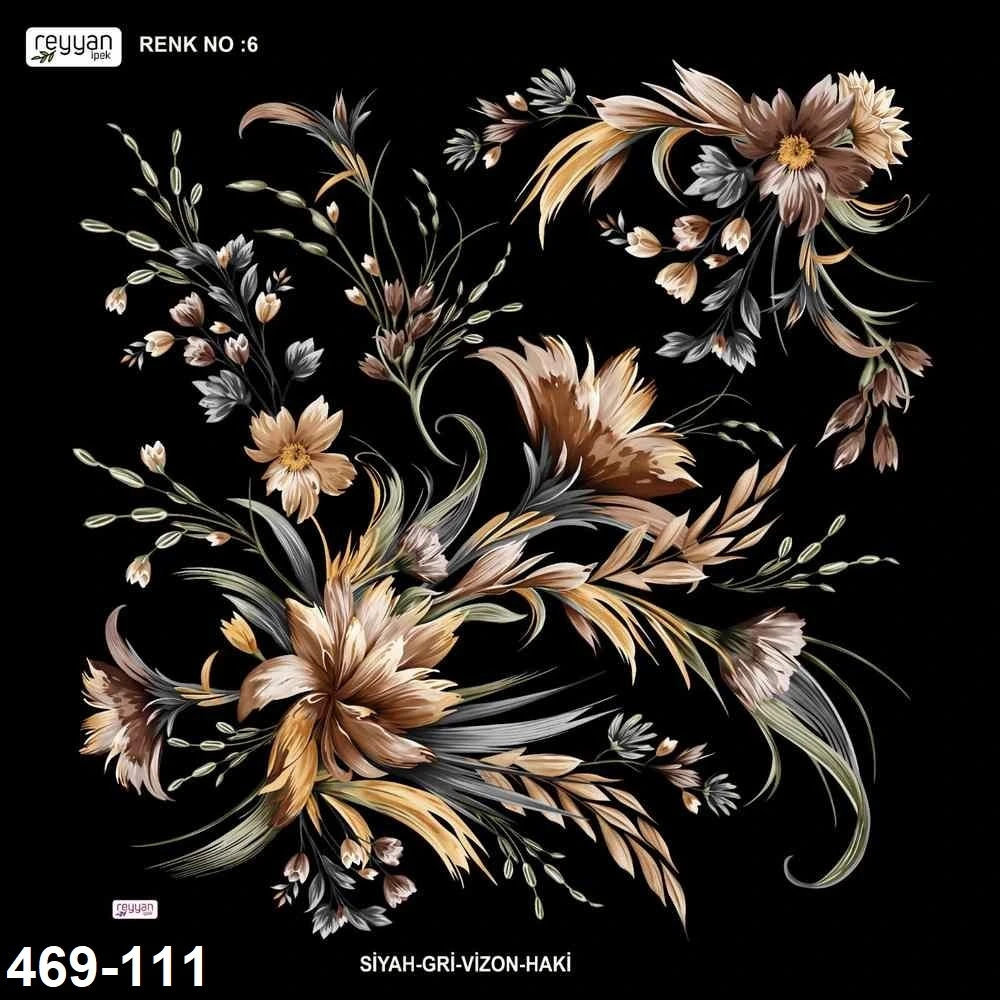 Reyyan İpek Desenli Oyalık Yazma 469-111
