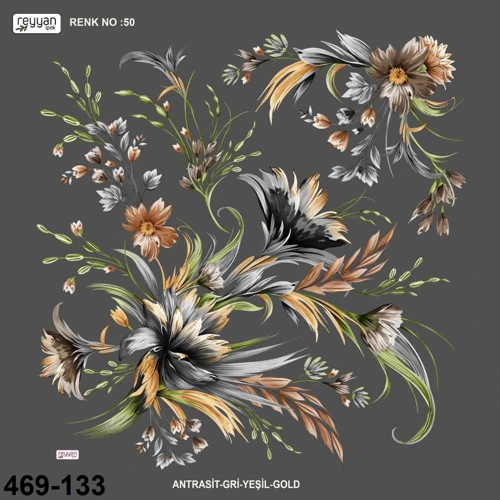 Reyyan İpek Desenli Oyalık Yazma 469-133