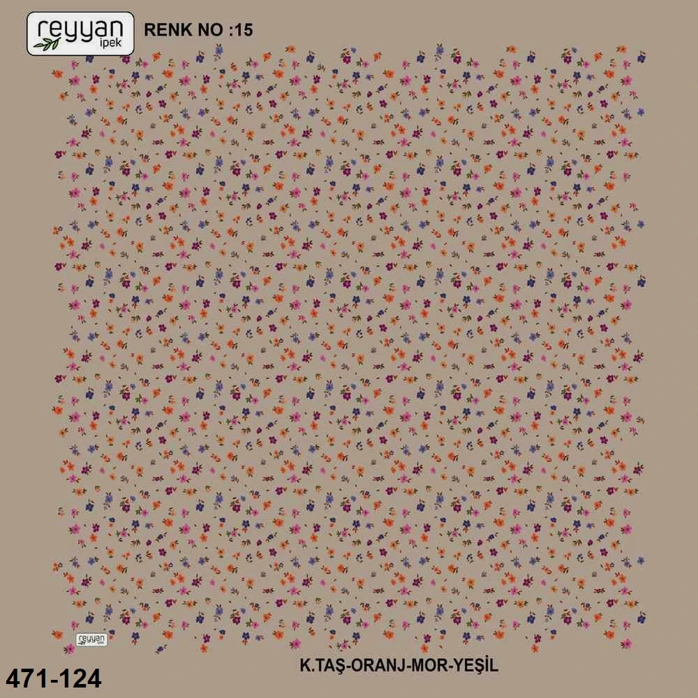 Reyyan İpek Desenli Oyalık Yazma 471-124
