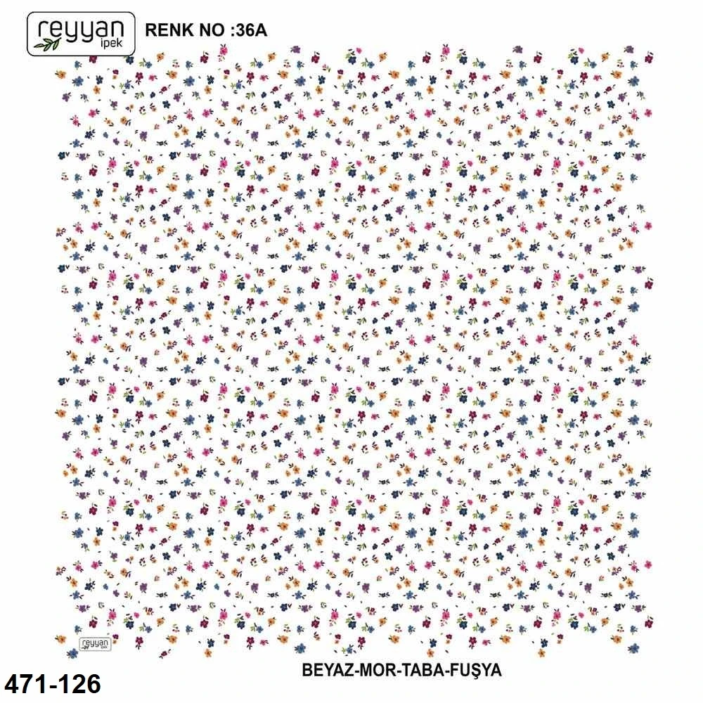 Reyyan İpek Desenli Oyalık Yazma 471-126