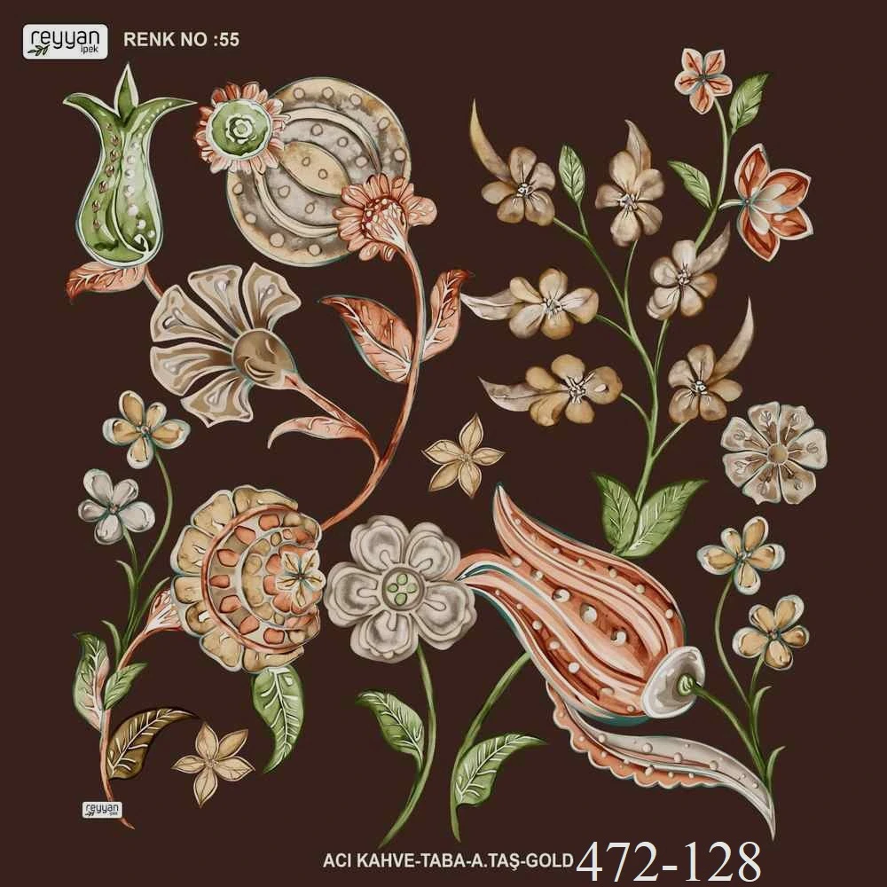 Reyyan İpek Desenli Oyalık Yazma 472-128