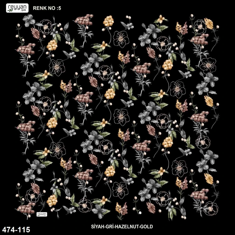 Reyyan İpek Desenli Oyalık Yazma 474-115