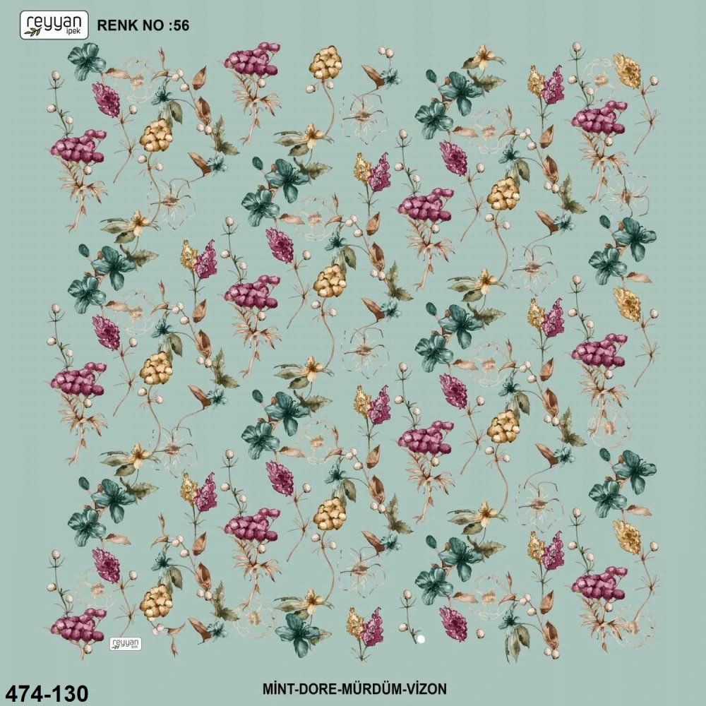 Reyyan İpek Desenli Oyalık Yazma 474-130