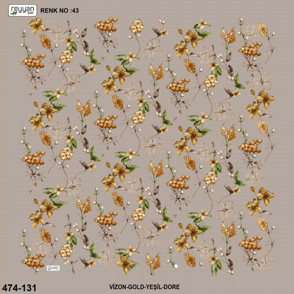 Reyyan İpek Desenli Oyalık Yazma 474-131