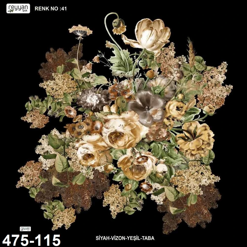 Reyyan İpek Desenli Oyalık Yazma 475-115