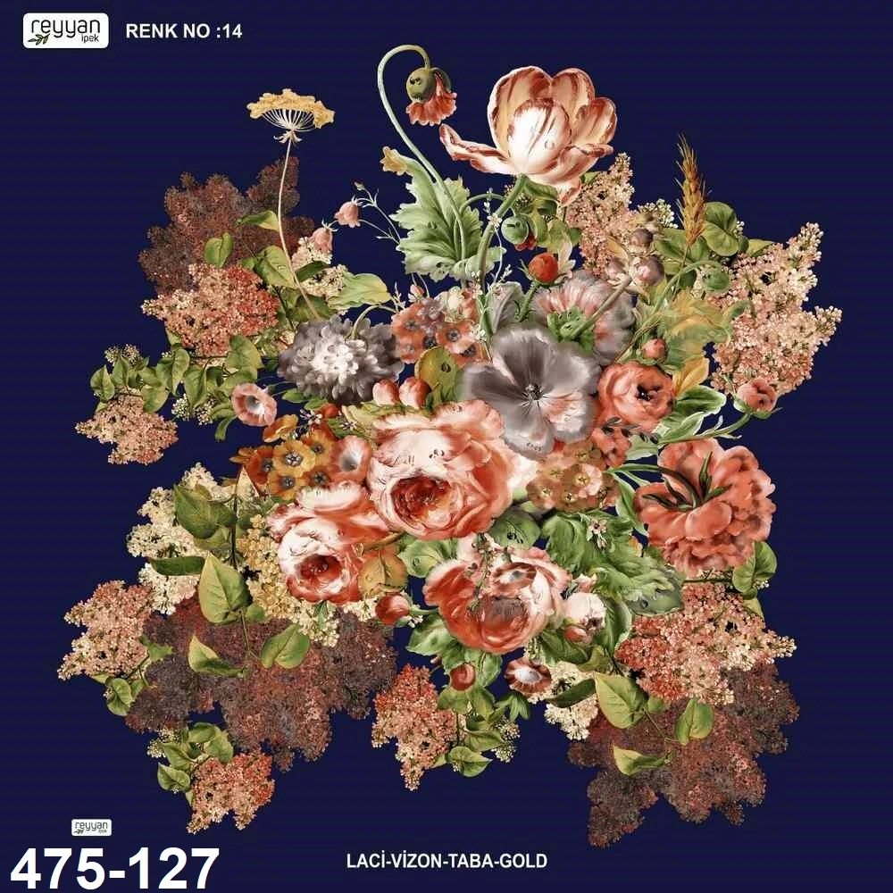 Reyyan İpek Desenli Oyalık Yazma 475-127