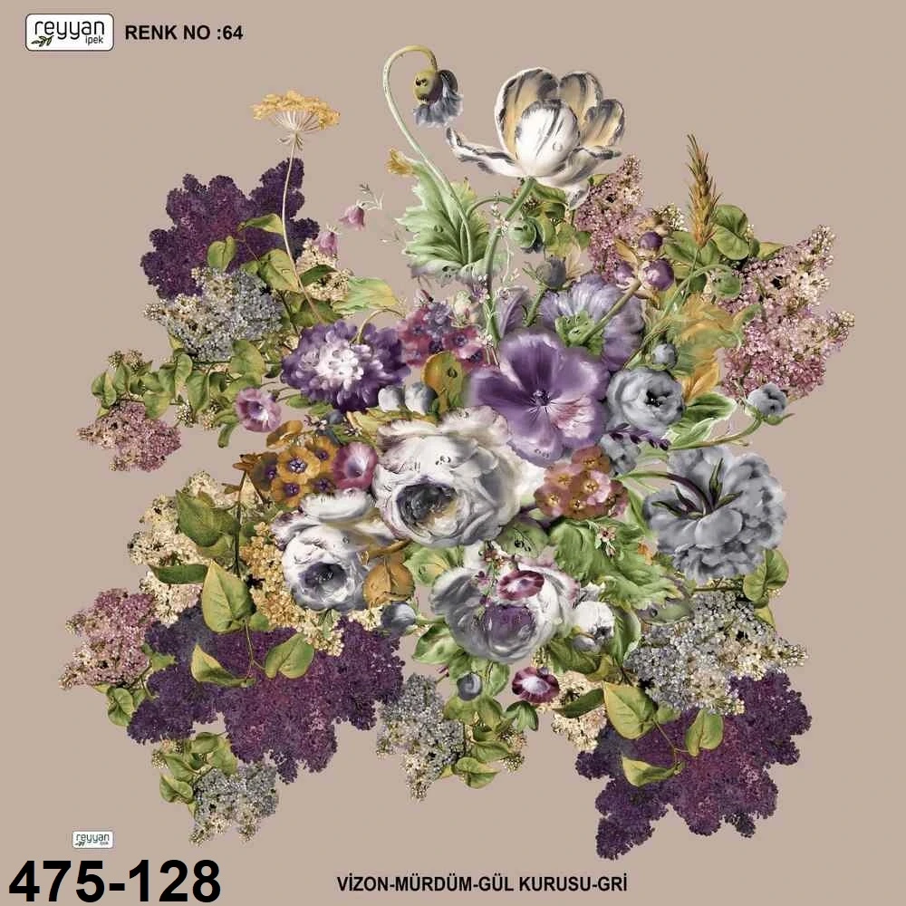 Reyyan İpek Desenli Oyalık Yazma 475-128