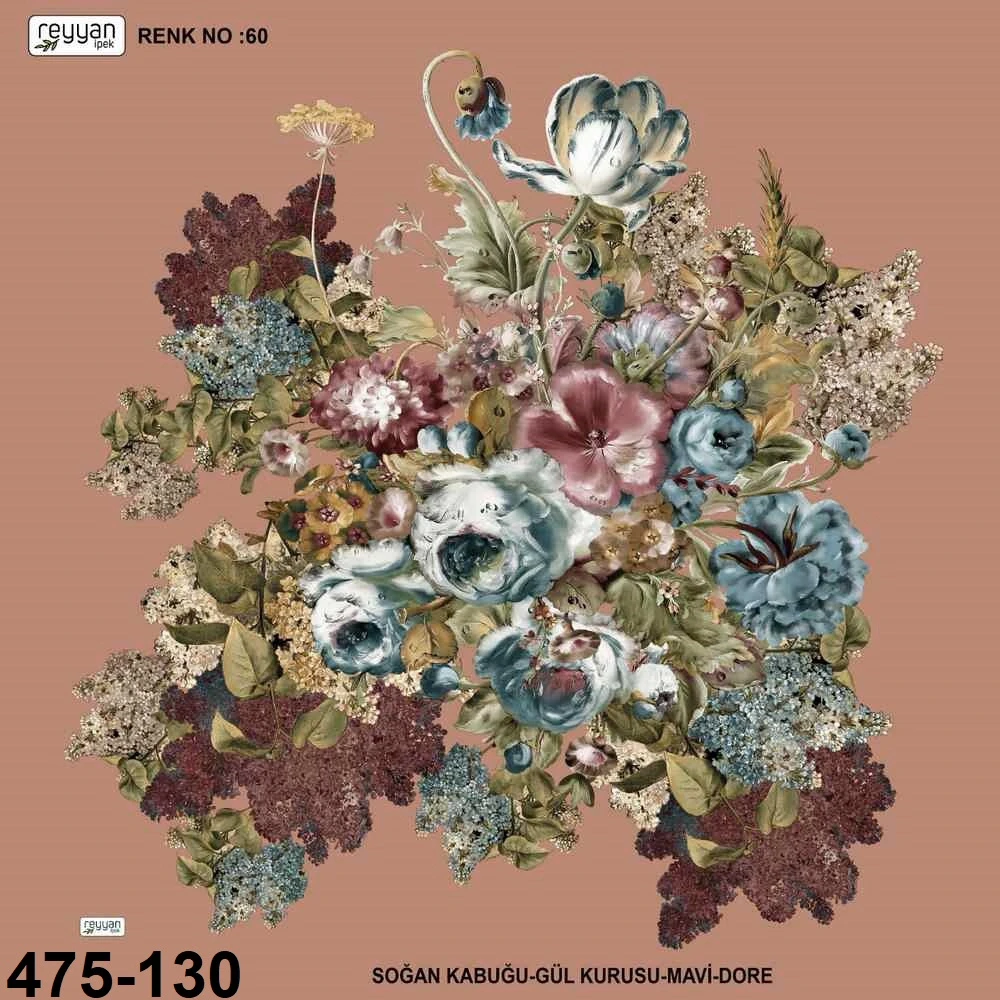 Reyyan İpek Desenli Oyalık Yazma 475-130