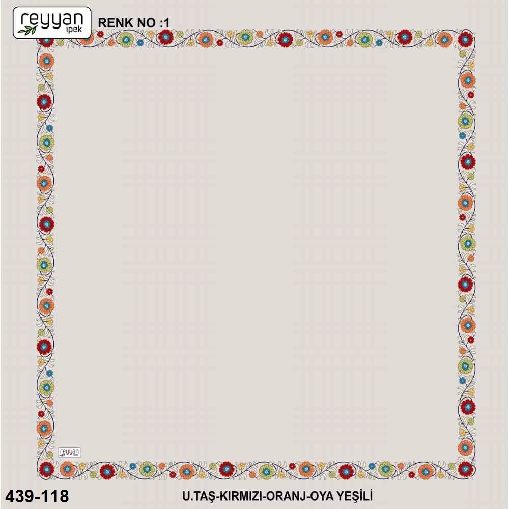 Reyyan İpek İçi Boş Desenli Oyalık Yazma 439-118