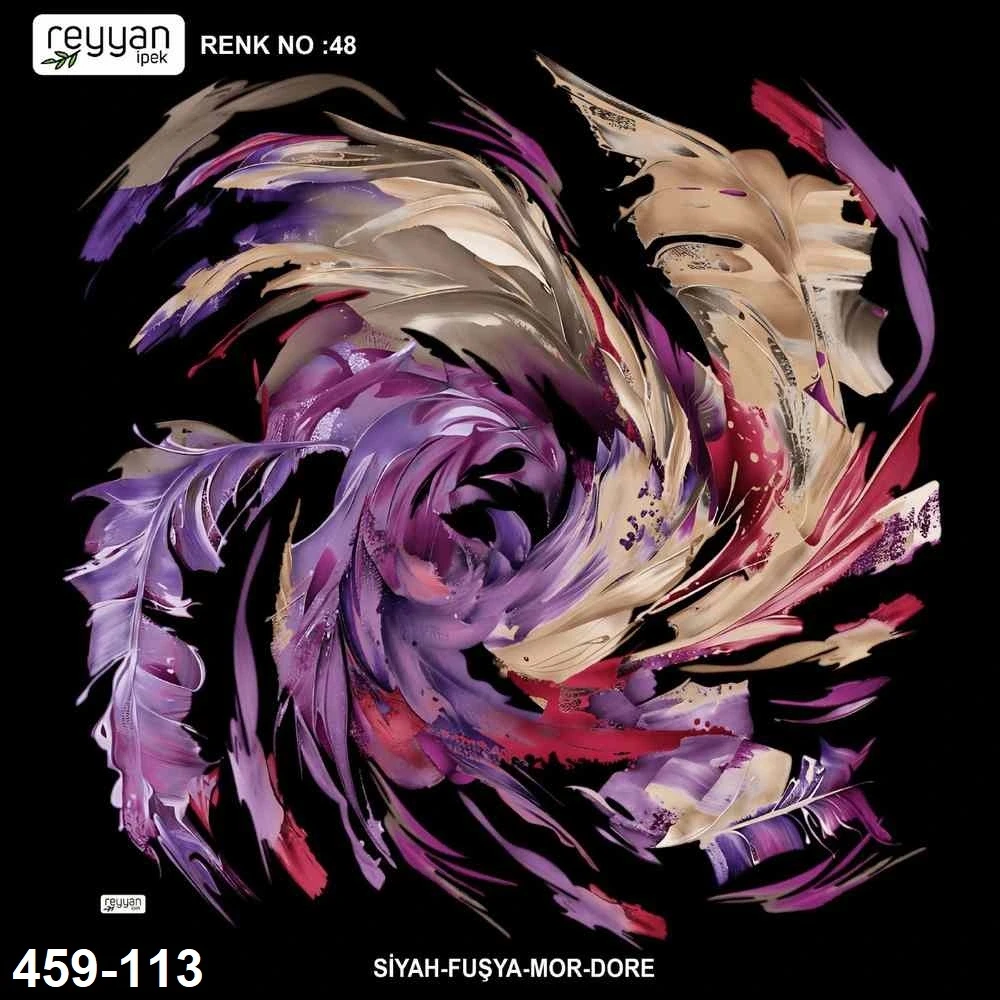 Reyyan İpek İçi Boş Desenli Oyalık Yazma 459-113