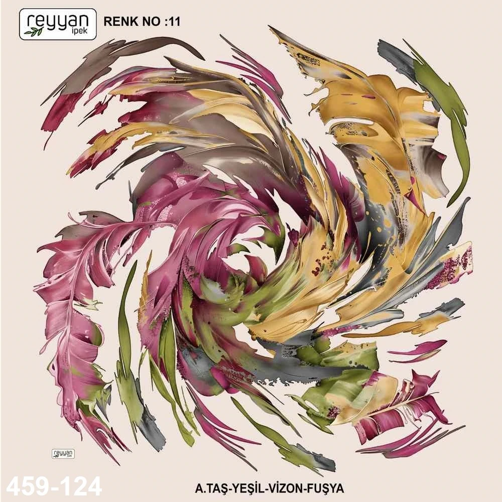 Reyyan İpek İçi Boş Desenli Oyalık Yazma 459-124