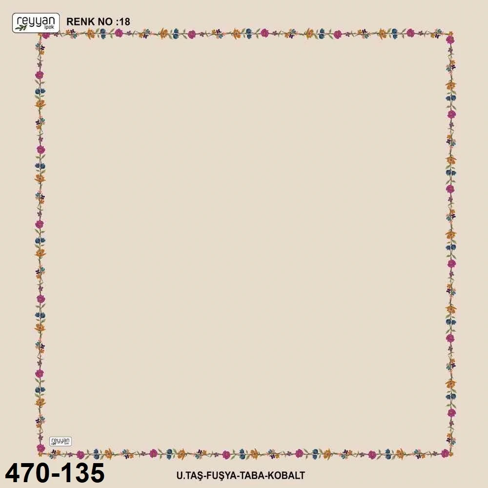 Reyyan İpek İçi Boş Desenli Oyalık Yazma 470-135