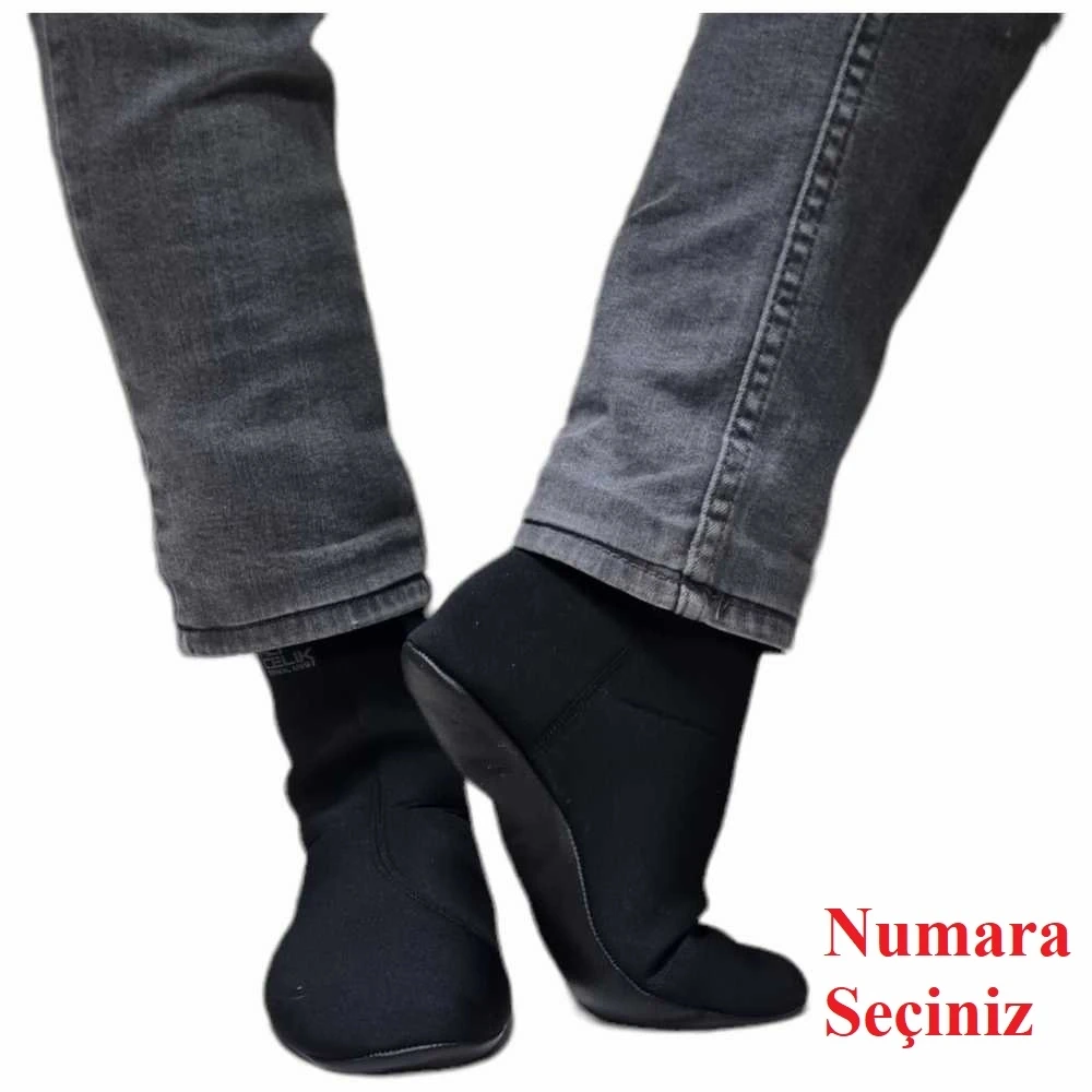 Tabanı Deri Termal Mest Çorap