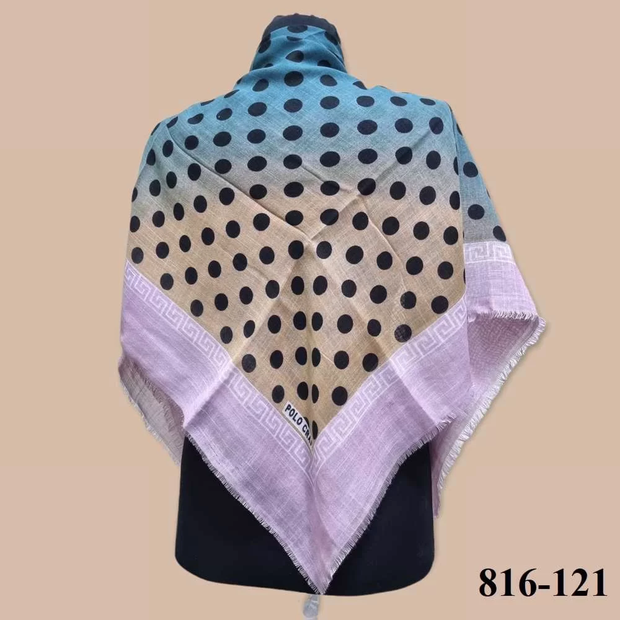 Polo Craft Desenli Flamlı Eşarp 816-121