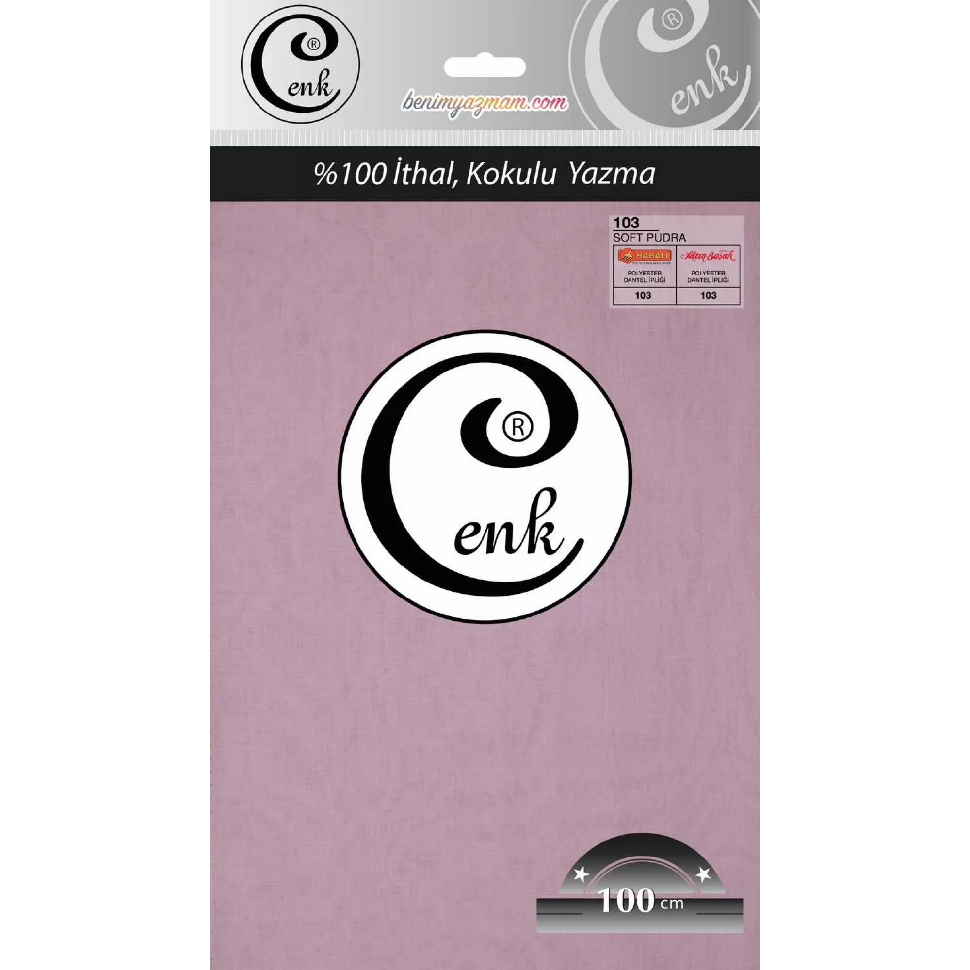 Cenk Düz Renk Poşetli Oyalık Yazma (soft pudra) cenk-duz-103