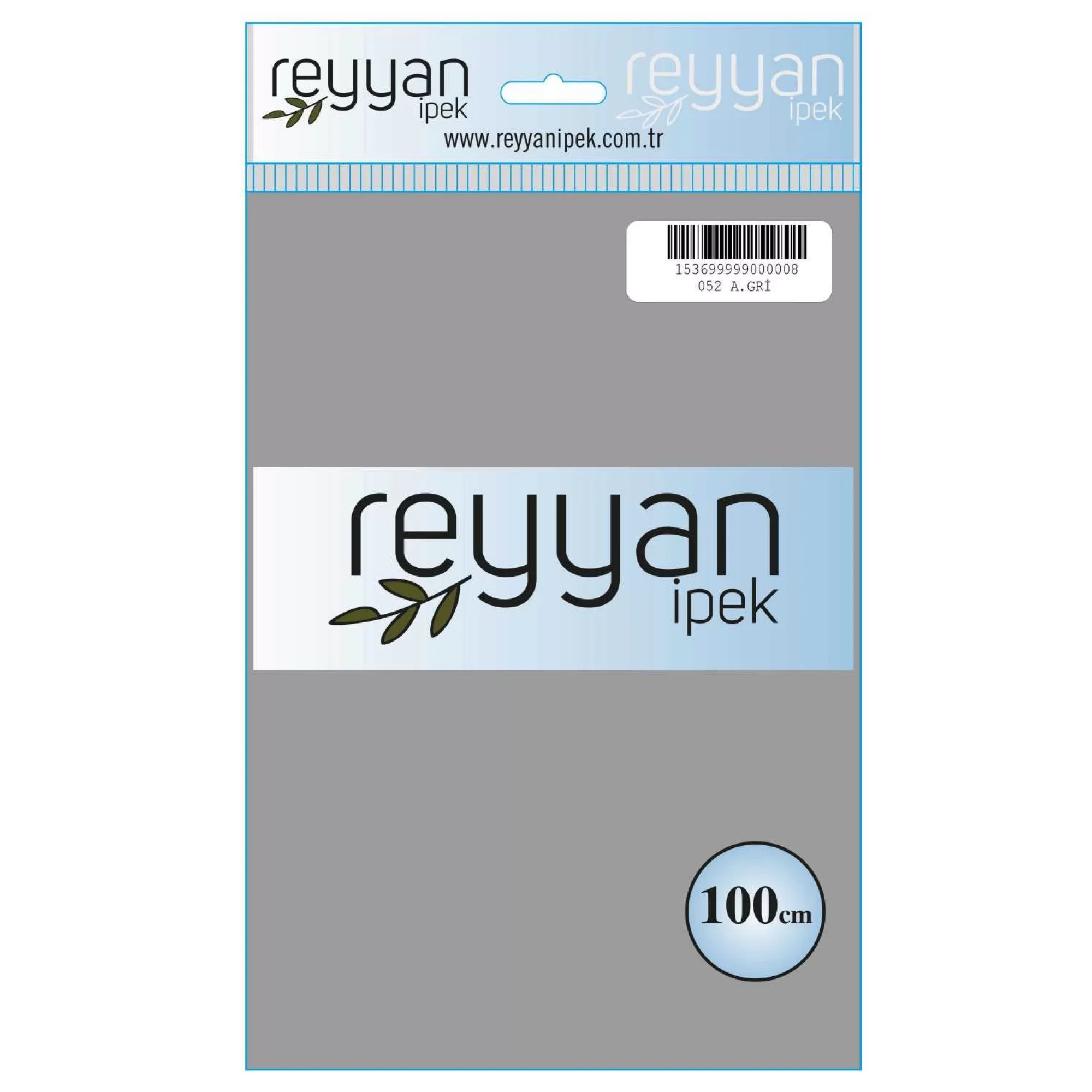 Reyyan İpek Düz Renk Oyalık Yazma reyyan-052 (a. gri)