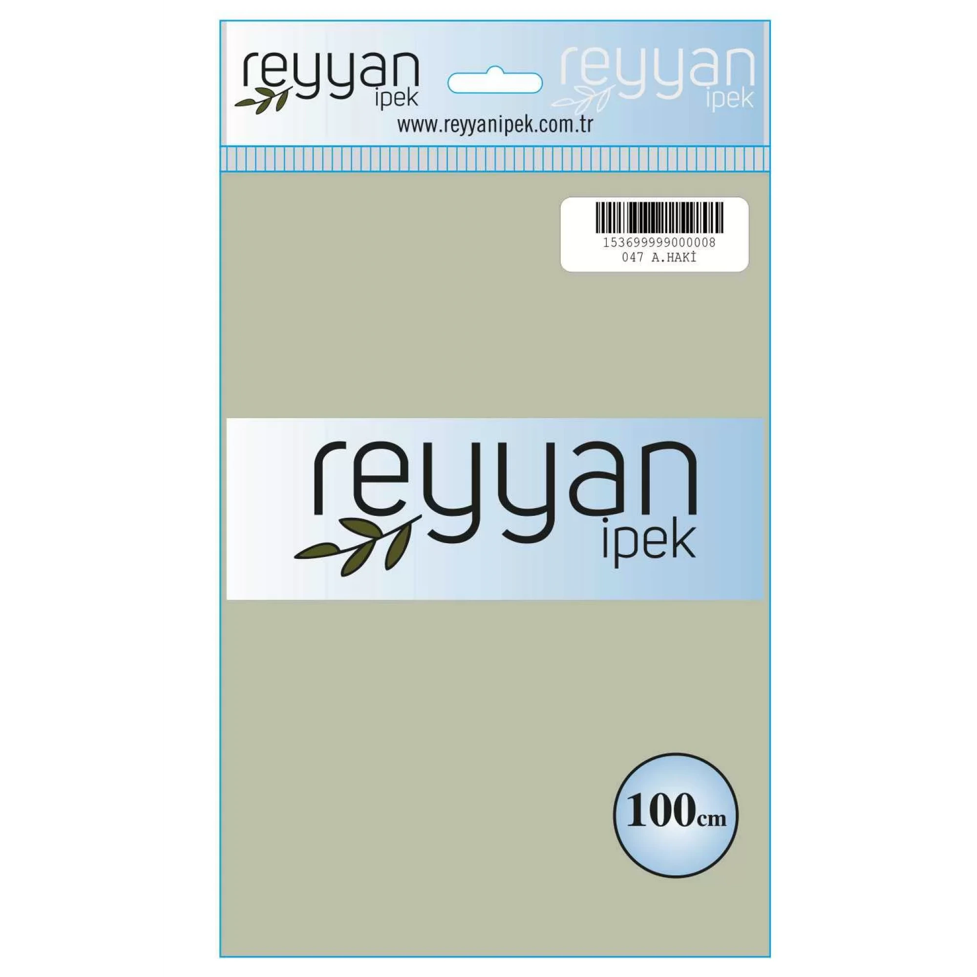 Reyyan İpek Düz Renk Oyalık Yazma reyyan-047 (a. haki)
