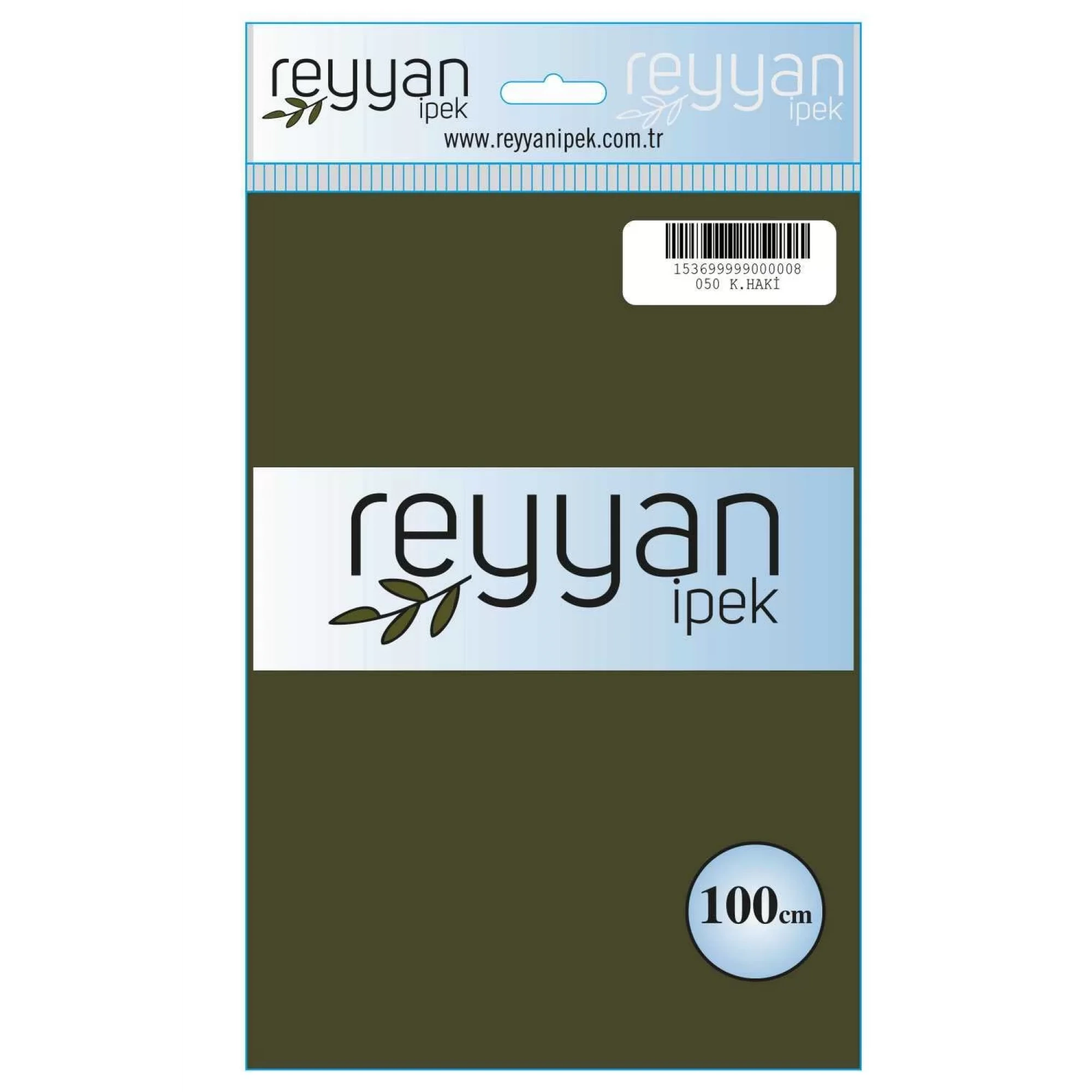 Reyyan İpek Düz Renk Oyalık Yazma reyyan-050 (k. haki)