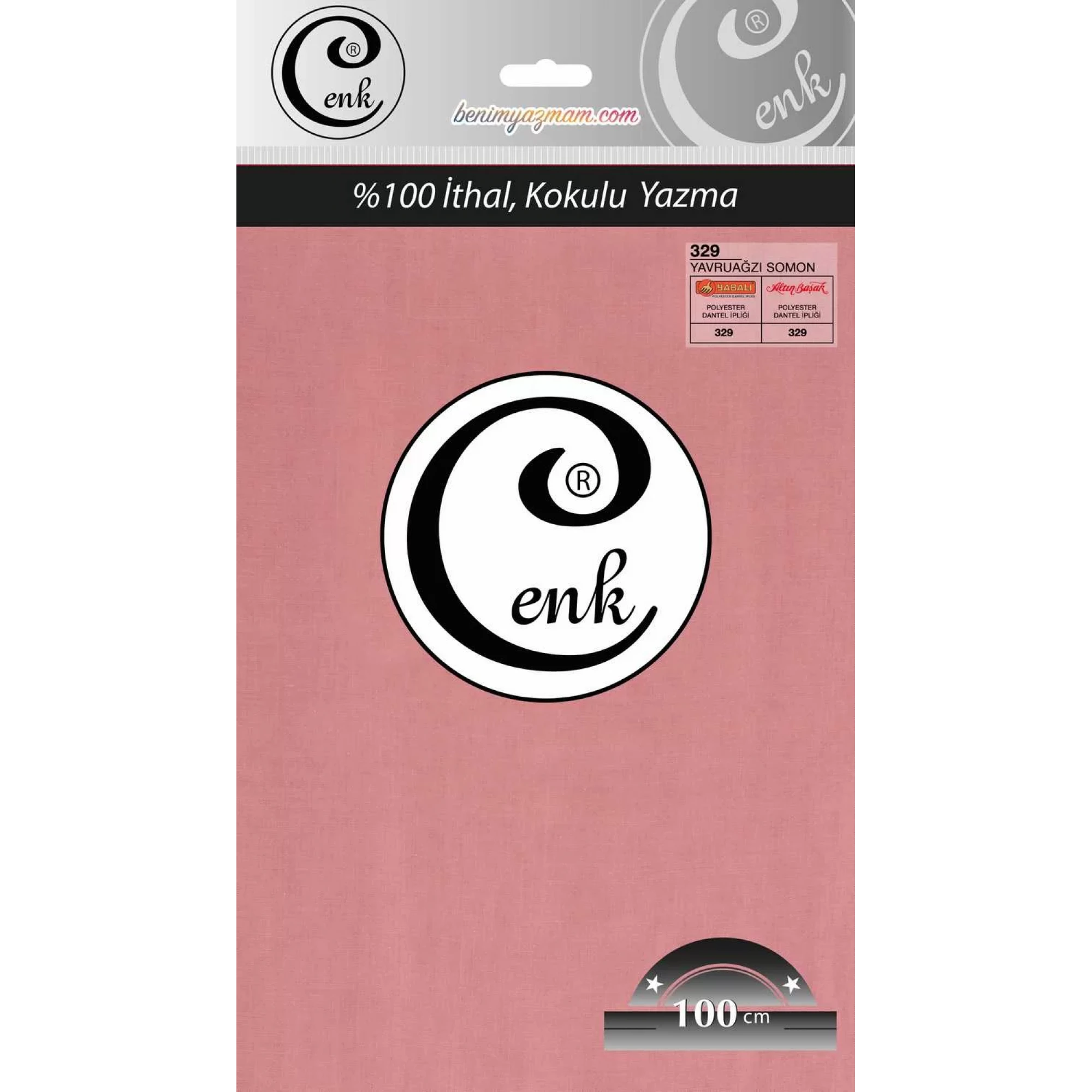 Cenk Düz Renk Poşetli Oyalık Yazma (Yavru Ağzı Somon) cenk-duz-329