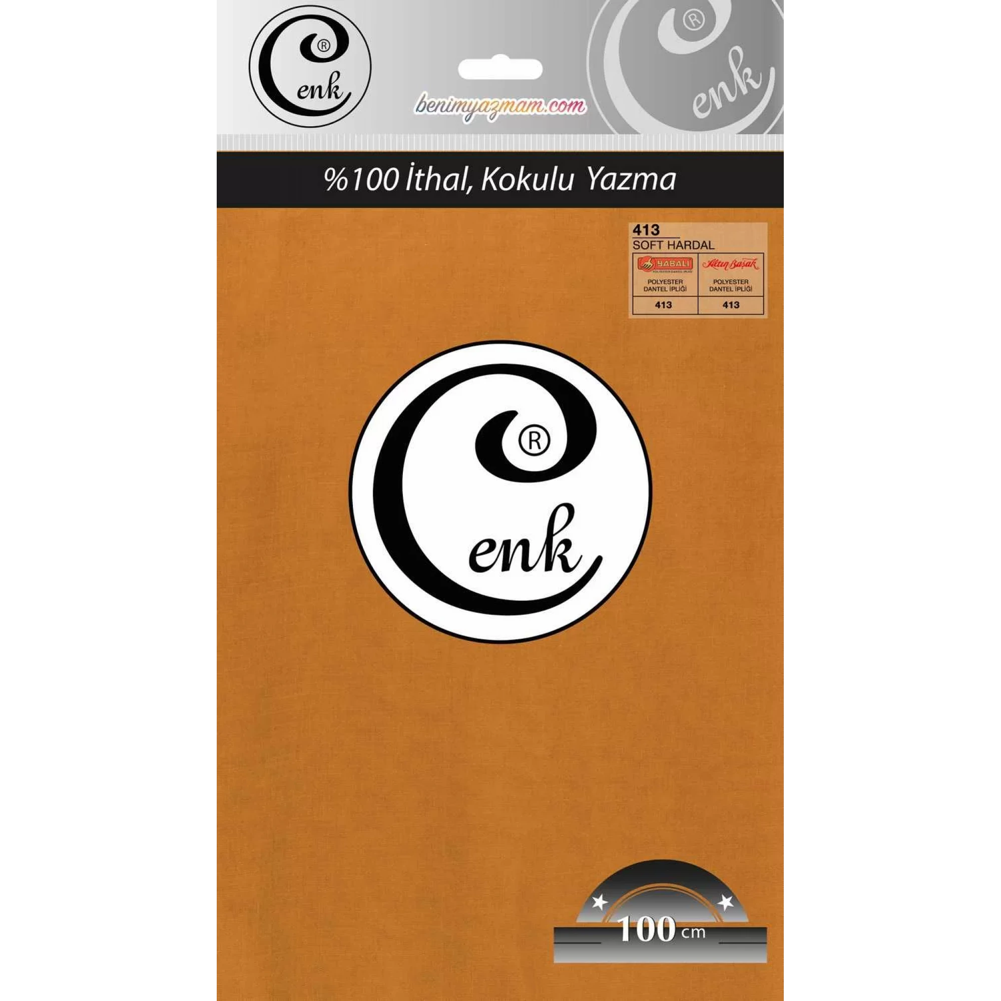 Cenk Düz Renk Oyalık Yazma (soft hardal) cenk-duz-413