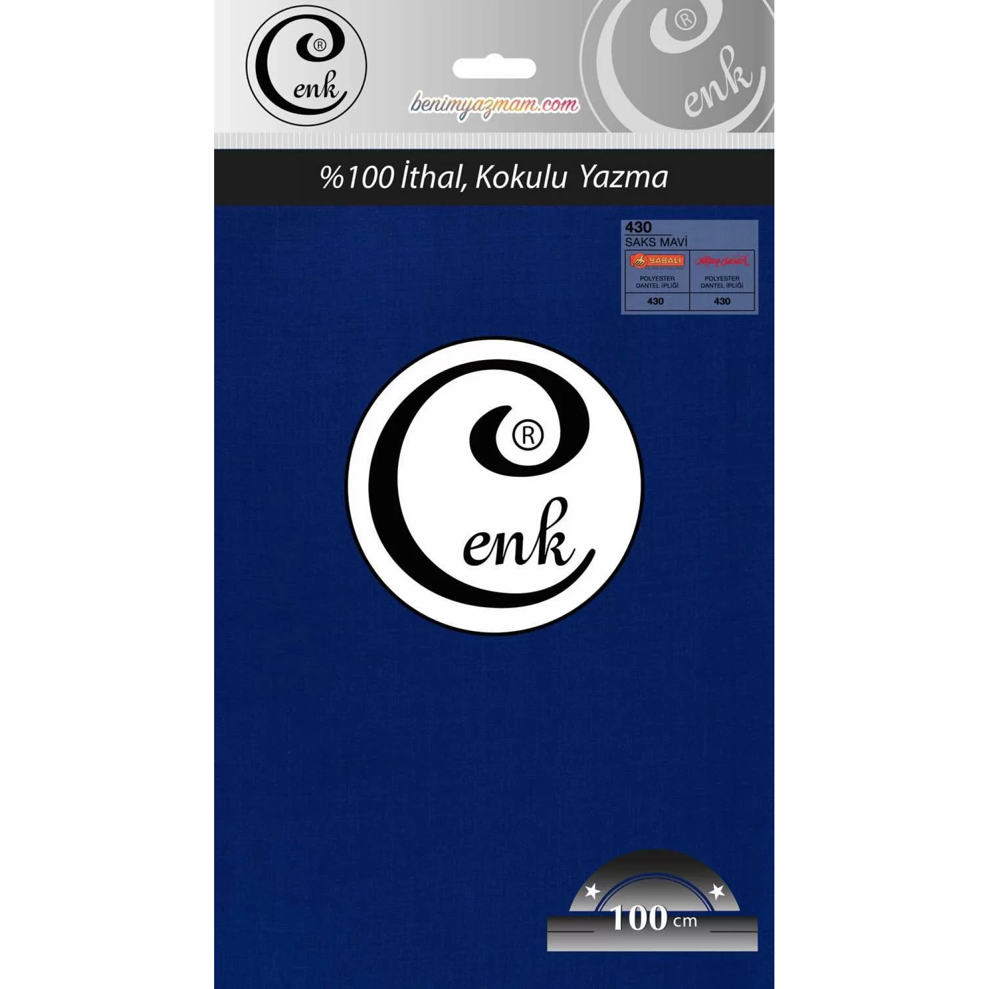 Cenk Düz Renk Oyalık Yazma (saks mavisi) cenk-duz-430