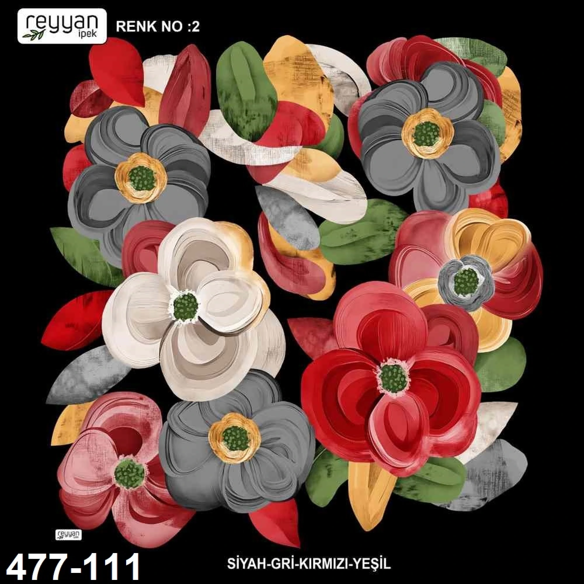 Reyyan İpek Desenli Oyalık Yazma 477-111