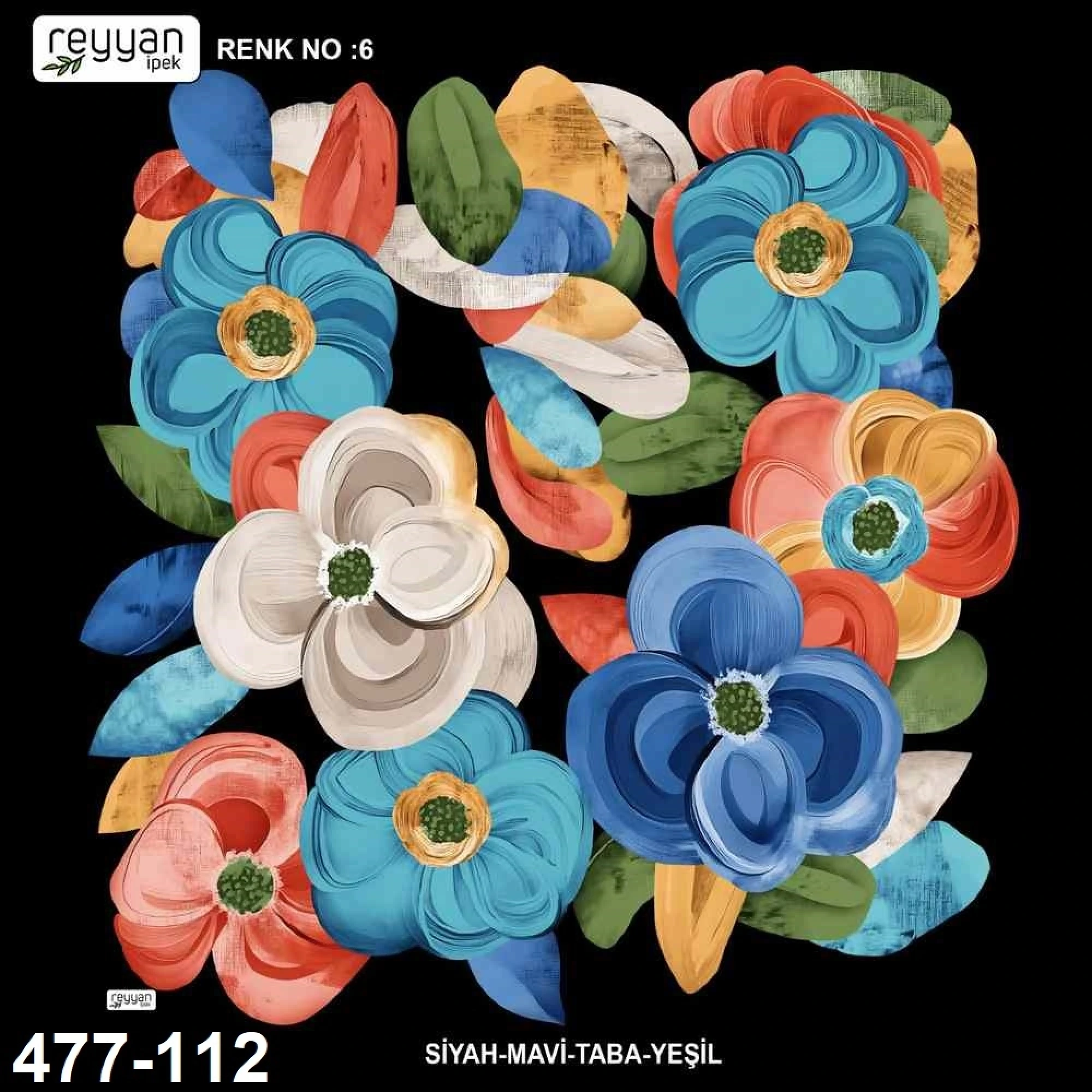 Reyyan İpek Desenli Oyalık Yazma 477-112